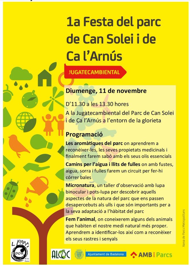 Activitats per aquest diumenge, 11 de novembre, als parcs de Badalona