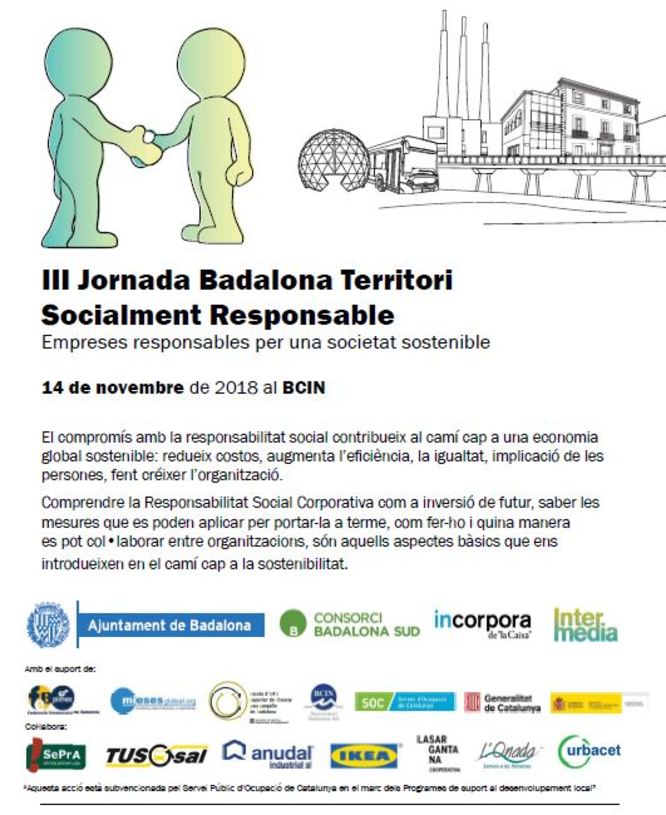 El BCIN acull la III Jornada Badalona Territori Socialment Responsable: Empreses Responsables per una Societat Sostenible