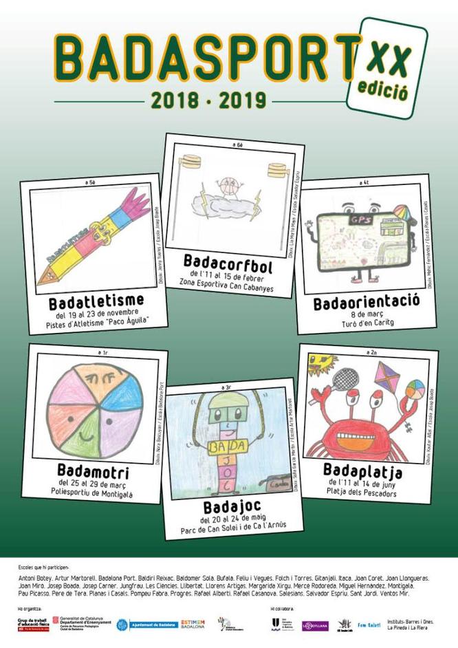Aquest dilluns 1.321 nois i noies de 5è de 34 escoles de Badalona inicien el Badasport del curs 2018-19