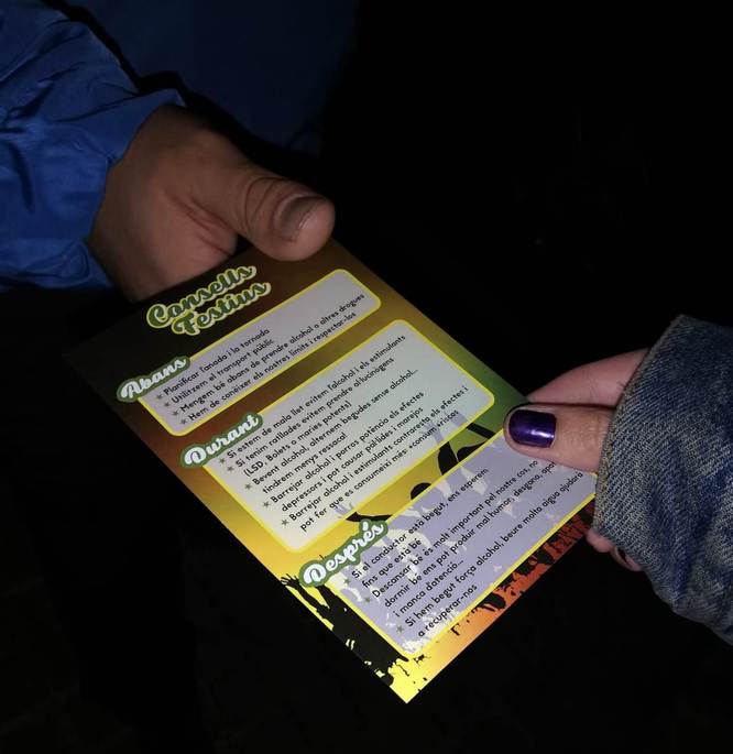 L’Ajuntament ha posat en marxa accions preventives als espais d’oci nocturn de Badalona per facilitar al jovent pautes educatives sobre el consum de drogues i alcohol