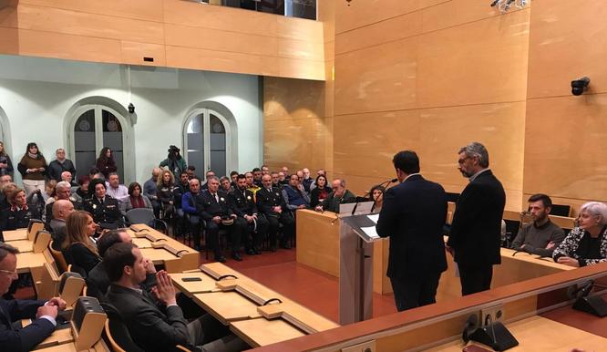 Acte institucional de reconeixement a les persones, entitats i cossos d’emergència i seguretat que es van implicar en l’incendi a Sant Roc