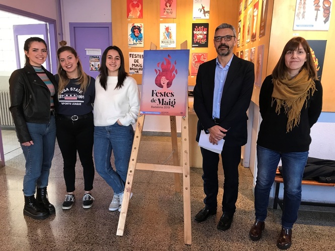 Avui s’ha presentat el cartell de les Festes de Maig de Badalona 2019, obra d'Alba Cortegano Monge