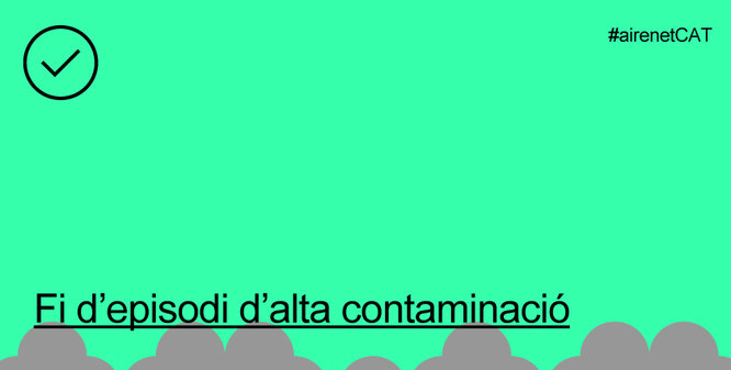 Territori i Sostenibilitat desactiva el protocol per alta contaminació a 40 municipis de la conurbació de Barcelona