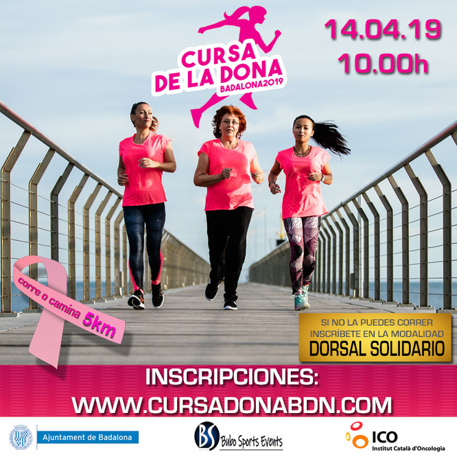 2.000 persones participen aquest diumenge, 14 d’abril, a la Cursa de la Dona de Badalona