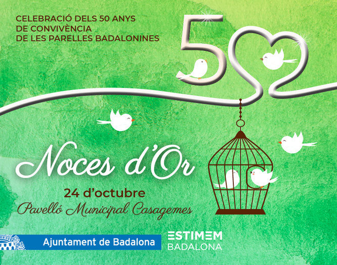 S’obre el termini per a les inscripcions a les Noces d’Or 2019 per a les parelles que aquest any compleixen 50 anys de convivència