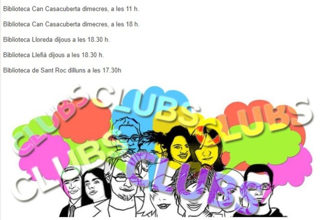 Activitats a les biblioteques de Badalona i nou funcionament dels clubs i tertúlies literàries