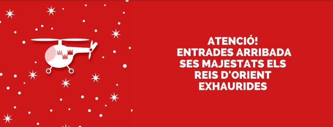 Exhaurides les invitacions per assistir a la segona arribada dels Reis d’Orient en helicòpter a l’Estadi Municipal de Badalona