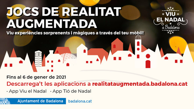 Badalona estrena dues aplicacions mòbils de realitat augmentada amb temàtica de Nadal