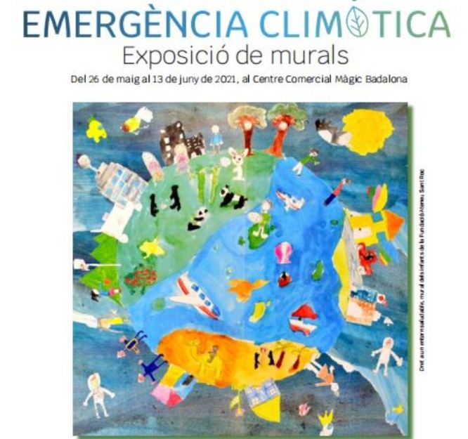 El Consell dels Infants de Badalona presenta una exposició de murals sobre l’emergència climàtica