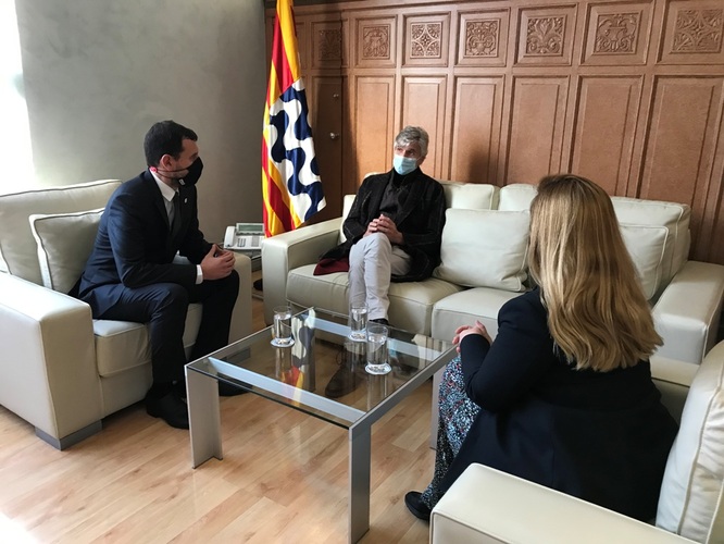 El conseller de Salut ha visitat aquest diumenge Badalona i s'ha reunit amb l'alcalde Rubén Guijarro per repassar la situació sanitària actual a la ciutat