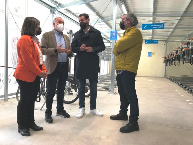 El Bicibox metropolità suma 92 places a Badalona amb un gran aparcament de bicicletes