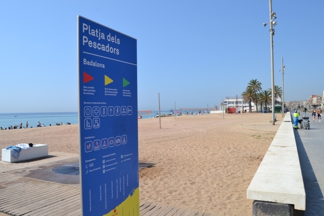 Badalona guanya aquest estiu una nova Bandera Blava i en suma tres en total