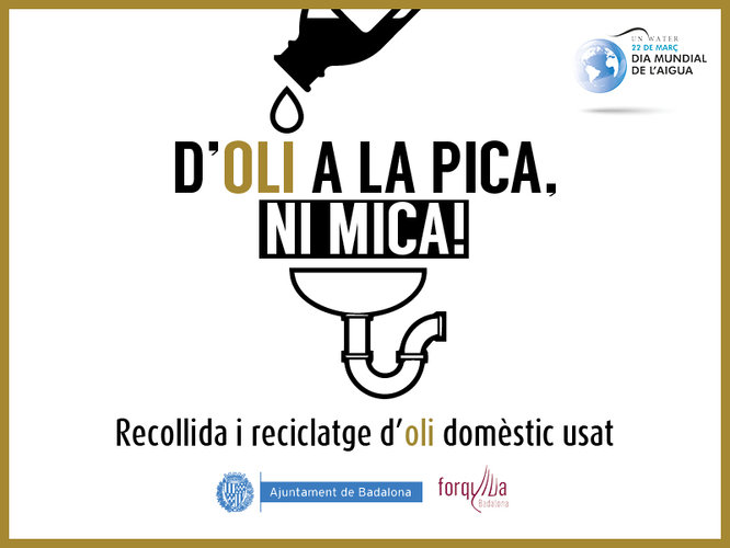 La campanya “D’oli a la pica, ni mica!”, impulsada per l’Ajuntament juntament amb Forquilla Badalona, ha estat escollida finalista del Premi Europeu de la Prevenció de Residus