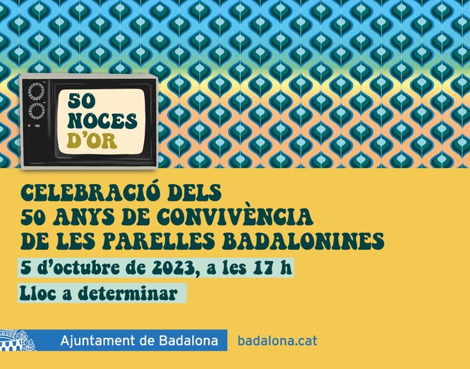 Dilluns 17 d’abril s’obre el termini per a les inscripcions a les Noces d’Or per a les parelles que compleixen 50 anys de convivència aquest any 2023