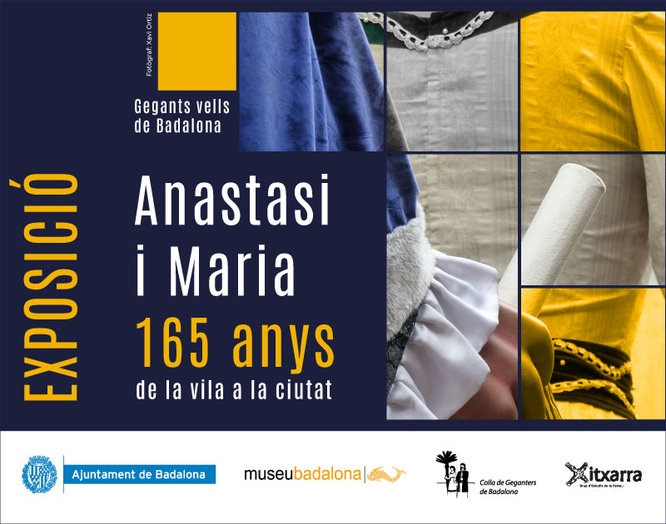 La parella de gegants Anastasi i Maria, la més antiga de la ciutat, protagonista de la nova exposició del Museu de Badalona