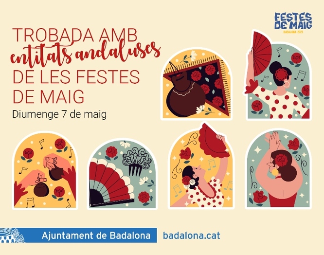 La rambla del Gorg acull aquest diumenge la Trobada amb entitats andaluses de les Festes de Maig 2023