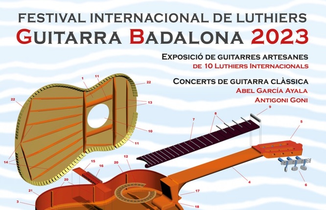 Badalona acull aquest proper mes de juny el Festival Internacional de Lutiers Guitarra Badalona
