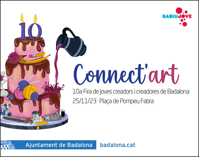La 10a Fira de Joves Creadors de Badalona (Connect’ART) presenta dissabte les seves propostes a la plaça de Pompeu Fabra